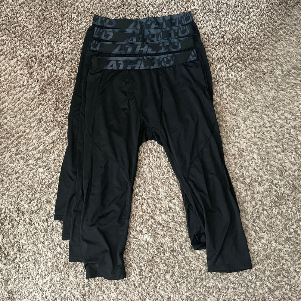 ATHLIO Compression 3/4 Leggings (lot of 4)